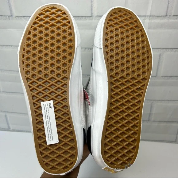 VANS White & Navy OG Half Cab Sneakers size 8 men - Picture 9 of 9